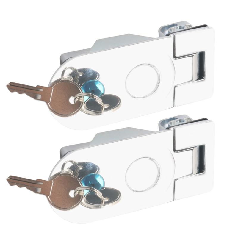 31BC Push Button Storage Door Lock Set Simple Installs for Trailer Compartments Use