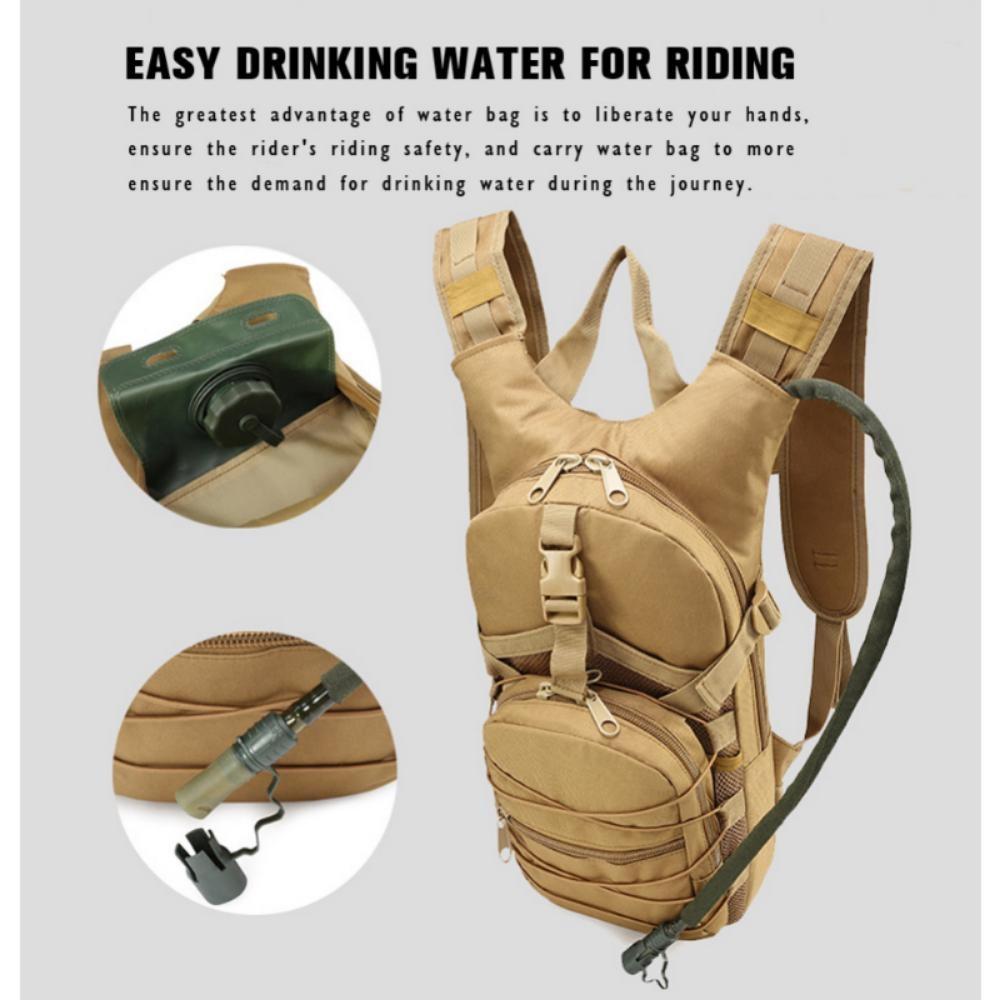 3L Running Water Bag Hiking Hydration Backpack Military Camel Rucksack for Camping Outdoor Fishing Cycling Water Pouch