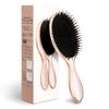 Binoa Ion Care Hairbrush with Soft Brush and Scalp Prevents Split Smooths and Can Be Used Wet or Smooths Rose Luxurious Electroplated Classic