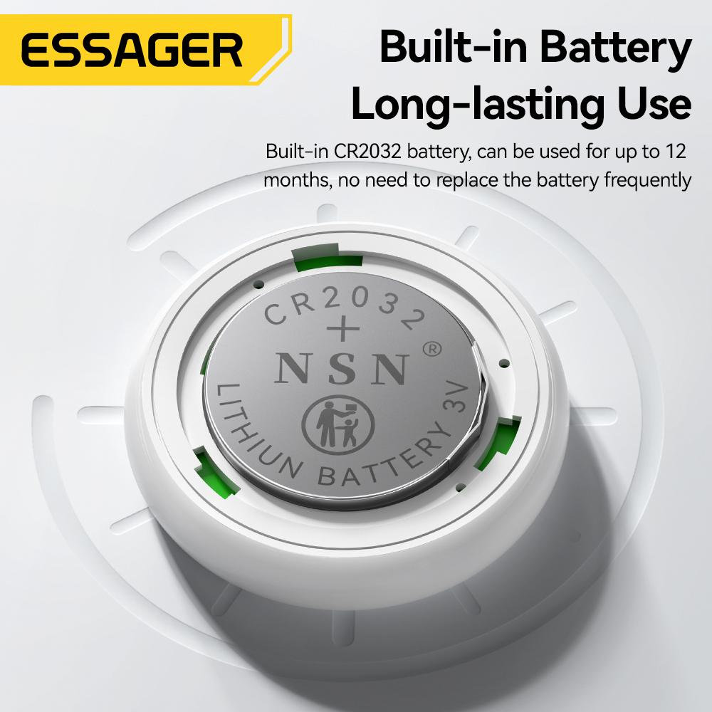 Essager Работает с Apple Find My Smart Tag - Bluetooth GPS-трекер для ключей, багажа и домашних животных, сертифицированное MFi устройство поиска от потери для iOS