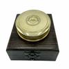 3-дюймовый большой латунный, бронзовый или черный стихотворный компас в деревянной коробке