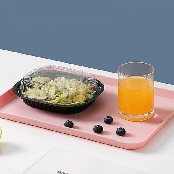 Rectangular Tray Storage Tray Easy To Clean Fruit Tray Heat-resistant Non-slip Dinner Plate for Home for Kitchen Tableware