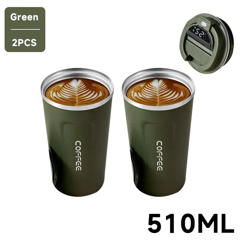 Термокружка для кофе в машину, термокружка для кофе, 380 мл, дорожная термокружка для чая, воды, кофе, двойная нержавеющая сталь