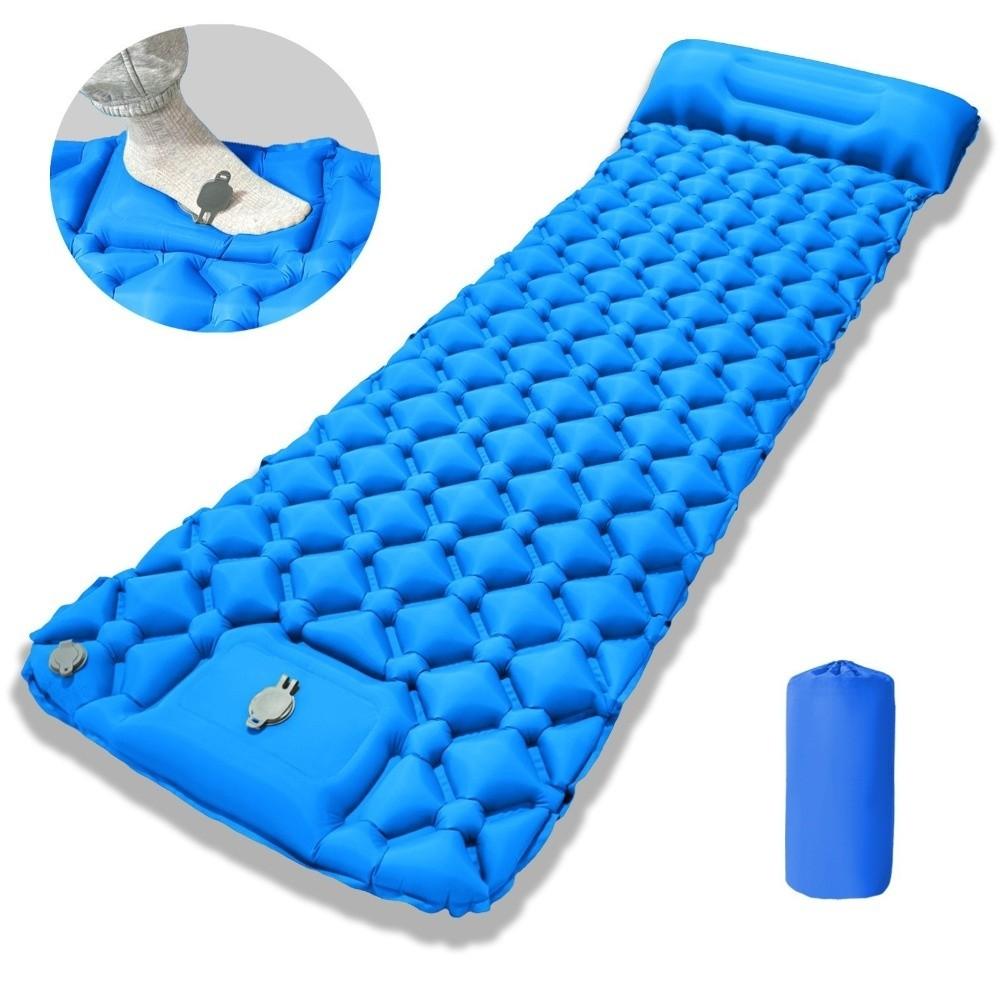 Built-in Pump Camping Air Mattress Thickened Pad Tear-Resistant Inflatable Mattress Foldable Portable