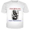 Винтажная белая хлопковая футболка унисекс Joe Walsh For President, все размеры