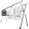 JAUREE 2m Folding Clothes Drying Rack, Indoor/Outdoor Use, Heavy-Duty, Stainless Steel, with 20 Windproof Hooks, Compact Storage