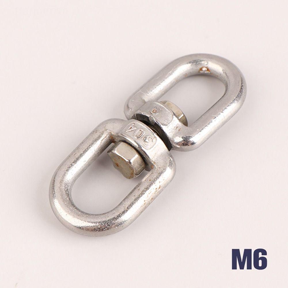 1Pcs 304 Stainless Steel 8 Ring Hook 4mm 5mm 6mm 8mm Marine Anchor Swivel New Carabiner Clasp