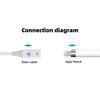 Провод для зарядки стилуса USB A/Type-C, удлинитель «папа-мама» со световым индикатором для Apple Pencil 1-го поколения