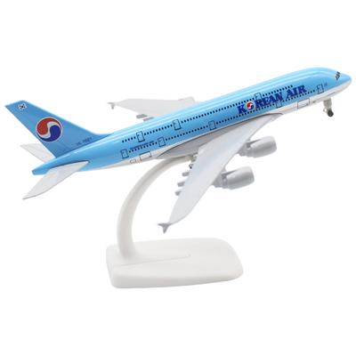 JJC Korean Air A380 Литая модель самолета (1:Масштаб 300, 20 см) - Премиальная витрина для коллекционных самолетов