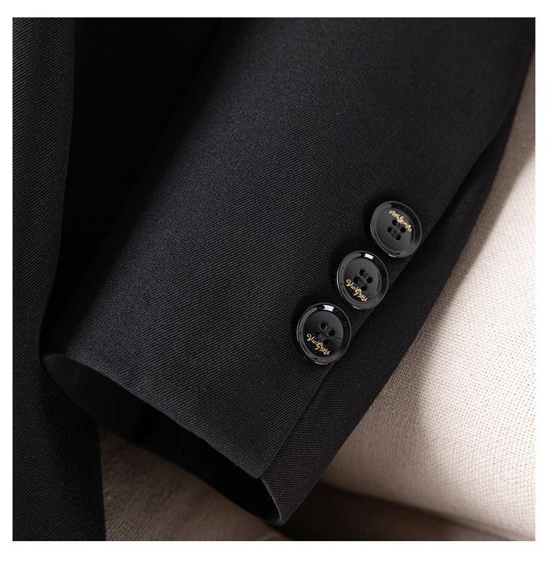 Женский повседневный блейзер Осень 2025: Профессиональный весенне-осенний модный дизайн с разрезом сзади