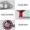 1Pc Durable Metal Handle Part Accessory for Abu Round Baitcast Fishing Reel(Red)