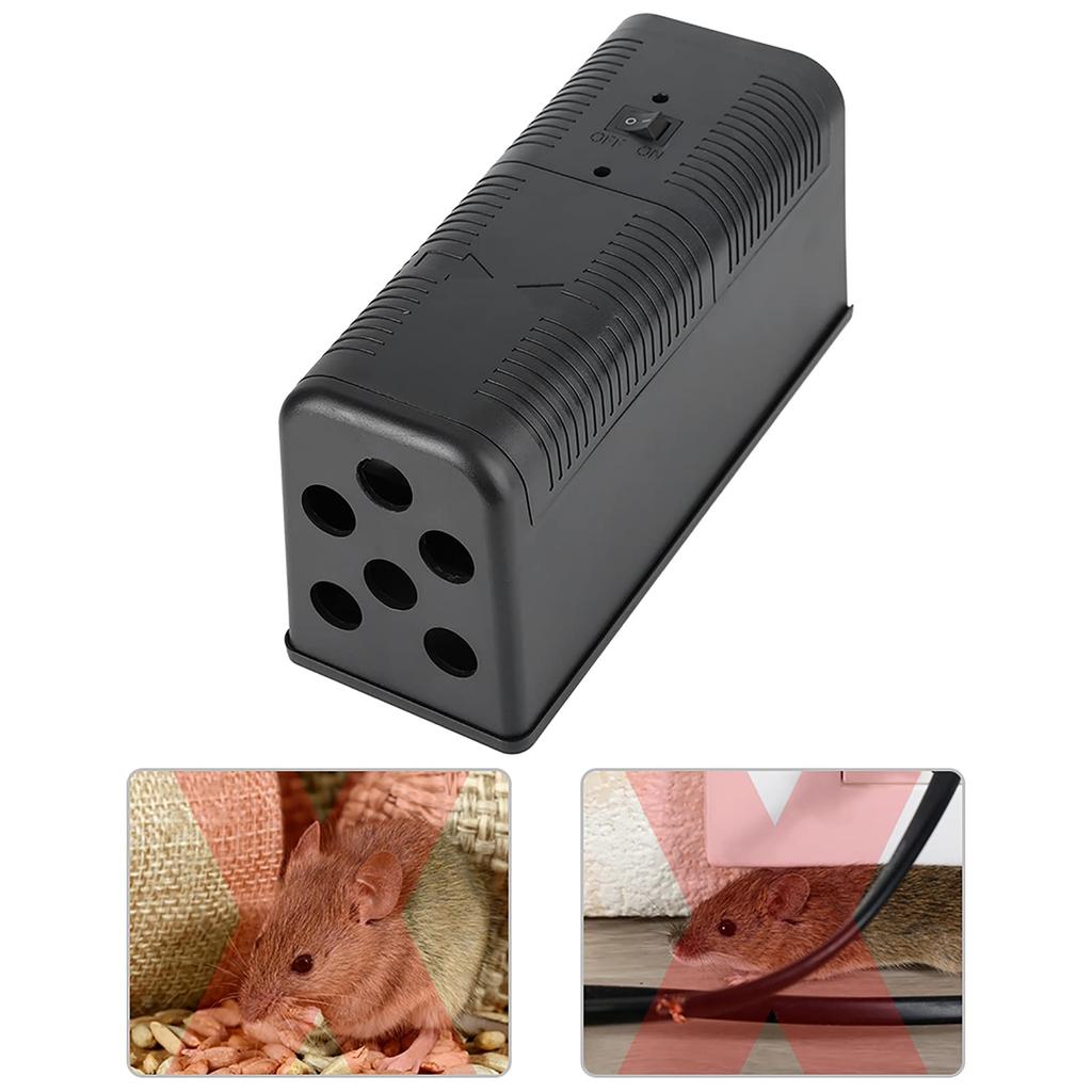 Electronic Mouse Rodent Humane Electric Shock Mouse Efficient and Safe for Home Use In and Storage Rooms Killer, High-Voltage Mousetrap, Trap,