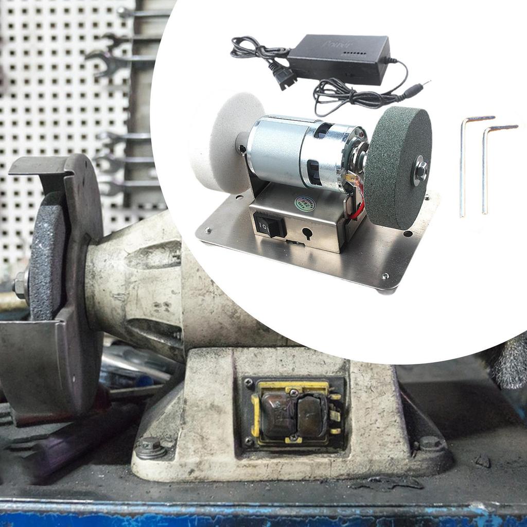 Мини-шлифовальный станок, шлифовальный инструмент, 7 скоростей, регулируемая полировальная машина для поделок, настольная шлифовальная машина для дома