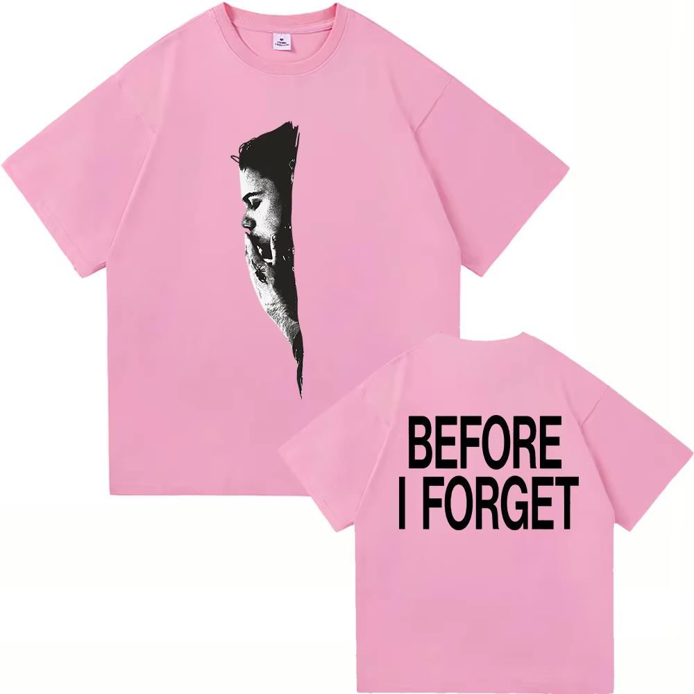 Футболка The Kid Laroi Before I Forget 2026 Новый Альбом Мужская Женская Одежда Харадзюку Высококачественные Топы Чистый Хлопок Футболки Винтажные
