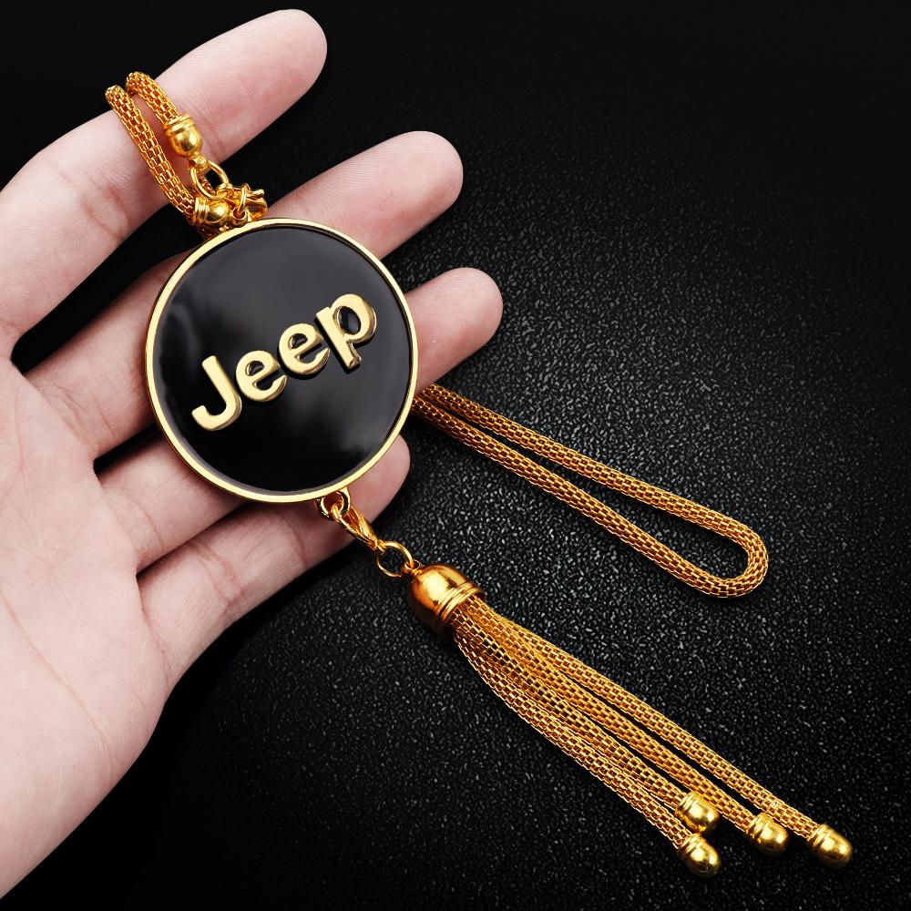 Car Rearview Mirror Pendant Auto Interior Hanging Ornaments For JEEP Renegade Patriot JK Wrangler Cherokee Compass GrandCherokee AMS1
