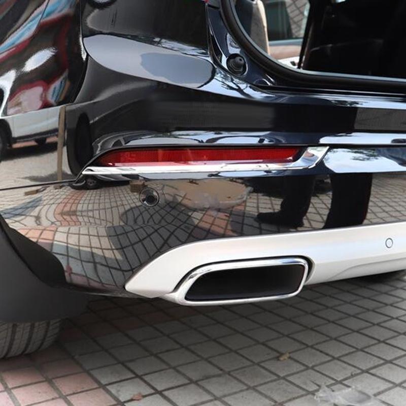 Car Chrome Rear Fog Light Tail Lamp Eyelid Cover Trim for VOLVO XC90 2016-2020 Car Accessories