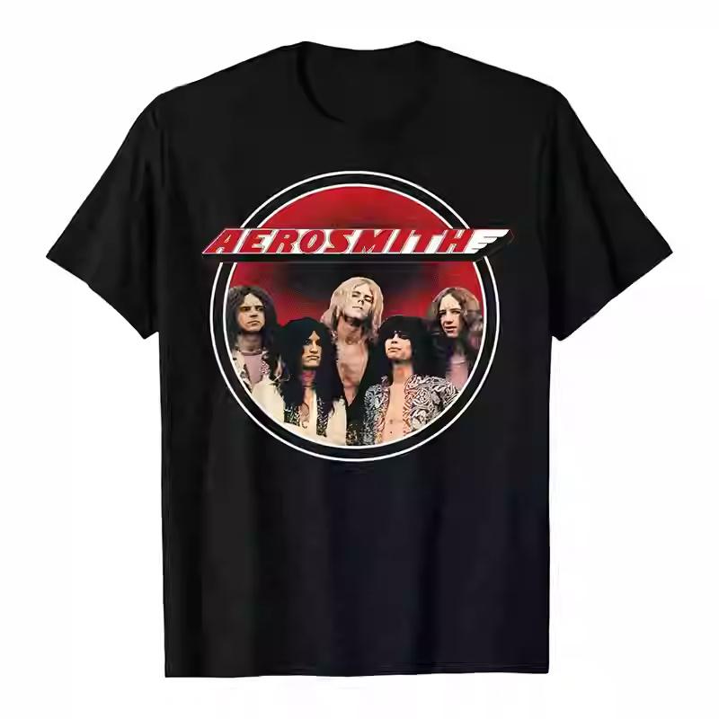 Футболка Smith Space Flight Band - Aerosmith - Американская хард-рок группа - Прямая свободная футболка с коротким рукавом для мужчин и женщин