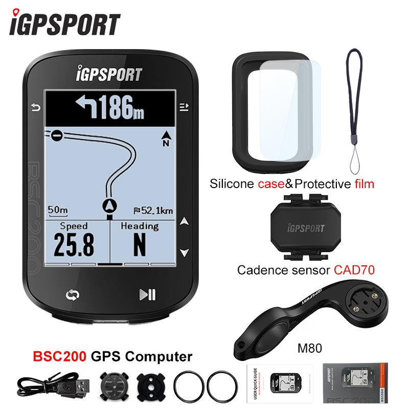 IGPSPORT BSC200 Bluetooth Навигационный Велокомпьютер Беспроводной Спидометр Поддержка Измерителя Мощности Для Езды на Велосипеде на Открытом Воздухе