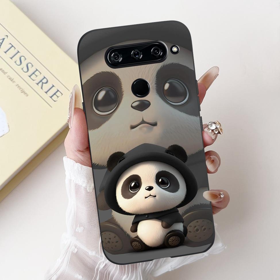 Чехол для LG V40 V50 ThinQ V50S ThinQ, милый мультяшный кот, роскошный, крутой, ударопрочный, силиконовая задняя крышка для LG V50S ThinQ 5G