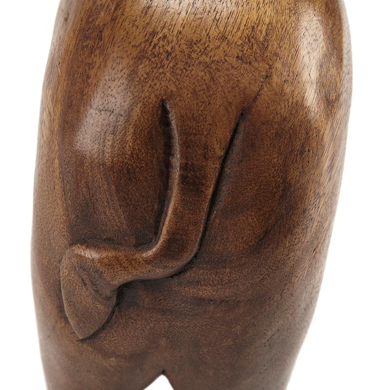 Desktop Decoration Handmade Solid Wood Material Cartoon Animal Shape American Home Decoration Simple Modern Suitable Living Room