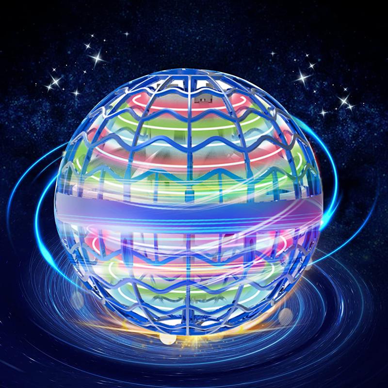 Fly Ball Hover Ball LED Light Rotating Fly Ball Toy Flying Drone Ball Indoor And Outdoor Children's Gift
