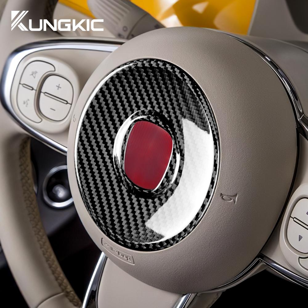 Real Hard Carbon Fiber Sticker For Fiat 500 Abarth 595 695 2008 2009 2010 2011 2012 2013 2014 2015-2025 Interior Accessories