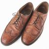 1970s-80s FLORSHEIM Kenmoor Wingtip Shoes Brown size 9.5E Vintage Men's(USED)