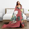 Bubu and Dudu Xmas Panda Couple Merry Christmas Soft Warm Blanket  Airplane Plush Bedding Throw Flannel Bedspread Sofa Bed Cover