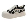 Milk Huhu bread shoes round head women's 2026 spring and summer new niche design sense casual board shoes big head shoes