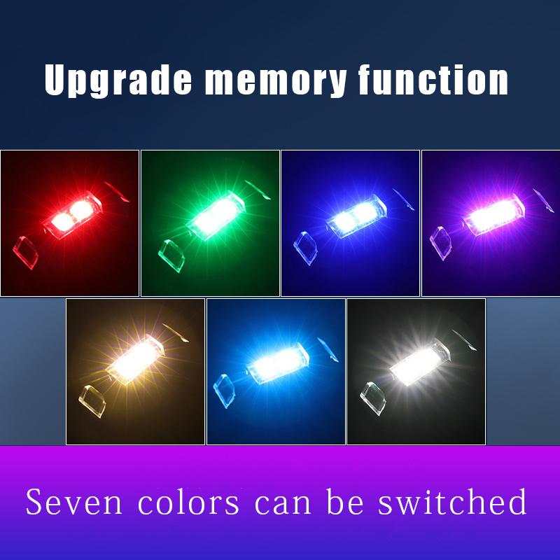 Motorcycle Lights Drone Strobe Light USB LED Anti-Collision Bike Aircraft Night Flying Mini Flashing Warning Signal Light