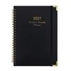 Solid Color 2027 Weekly Planner Twin Wire Binding A5 Agenda Book  Business Meeting