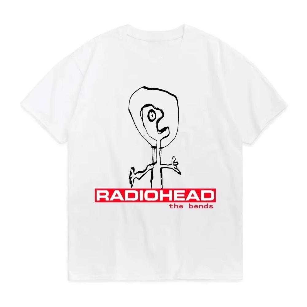 Radiohead The Bends графическая футболка 90-х ретро панк хип-хоп с коротким рукавом свободный крой 100% хлопок унисекс стритвир футболка