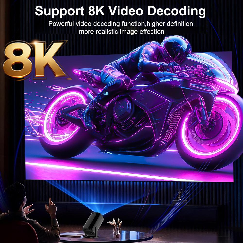 Игровая консоль U1 8K Android Портативный умный HD-проектор с WiFi для наружного и домашнего использования