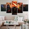 Canvas Painting Printed Modular Home Wall Art Decor 5 Panel Computer Game Poster For Living Room Pictures No Frame