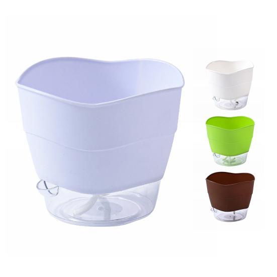 Цветочный горшок Многоцелевой самополивающийся полипропиленовый перегородочный слой Съемный горшок для сада