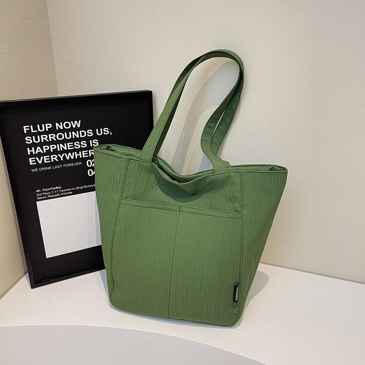 Холщовая сумка Сумка в стиле ленивого ветра Женская вместительная новая универсальная на плечо сумка-тоут для студентки