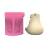 Cute Bear Flower Pots Mold Epoxy Resin Molds Pen Holder Candle Holder Cement Planter Silicone Mould Home Decorations