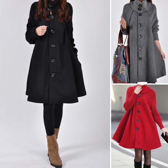 Женское шерстяное пальто Yousheng, водолазка, приталенное пальто, однобортное длинное пальто для работы на открытом воздухе, вечеринки
