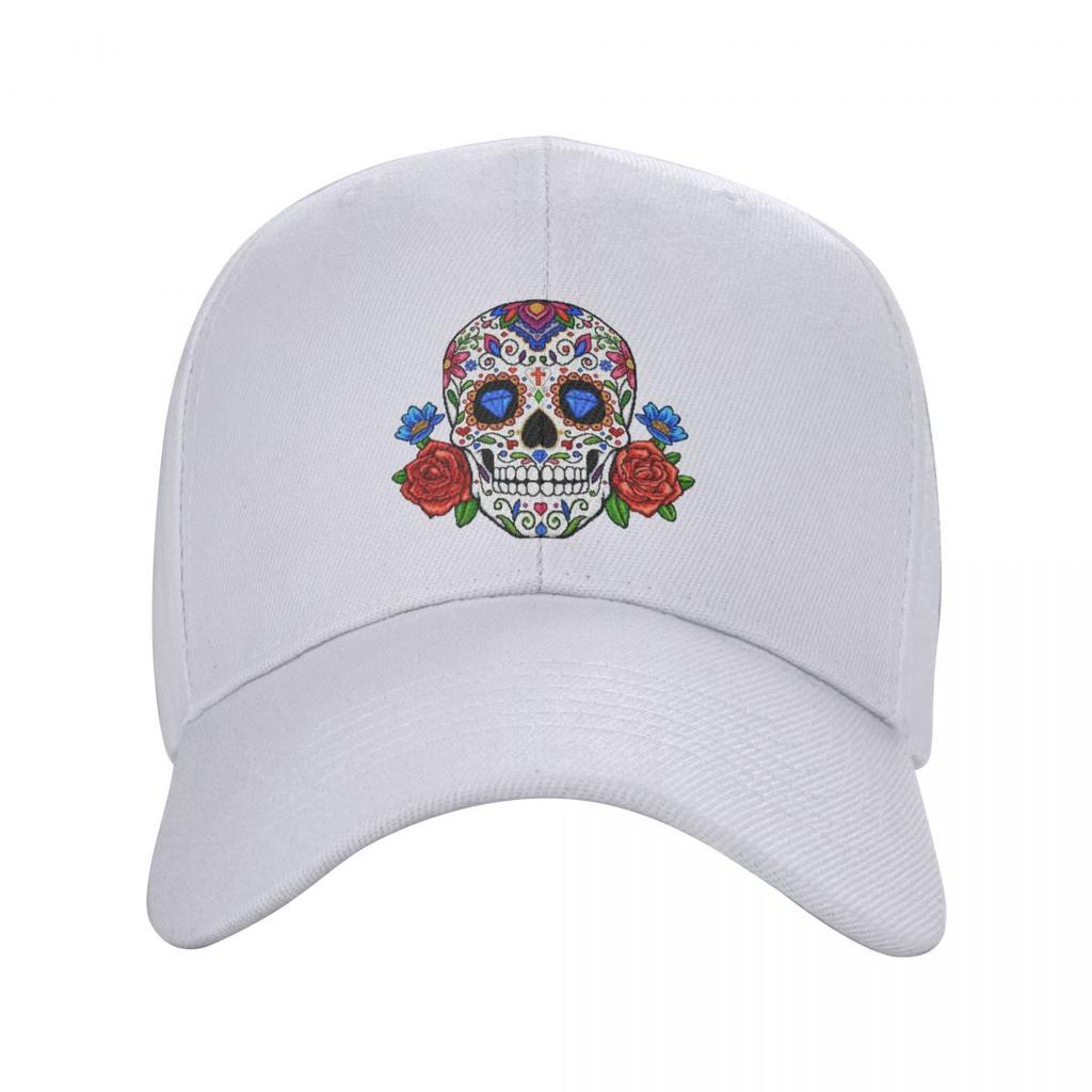 Модная бейсболка с мексиканским цветком, розой и черепом, унисекс, женская дышащая шляпа для папы, спортивная