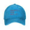 Protect The Dolls Red Logo Washed Baseball Cap  Casual Sun Trucker Hat Summer Unisex Women Running Hippie Snapback Cap