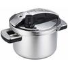 Meyer High Pressure Cooker, 4.0L, Stainless Steel, Induction Compatible, One-Touch Open/Close, Includes a Recipe Book Supervised by Masahiro Kasahara,