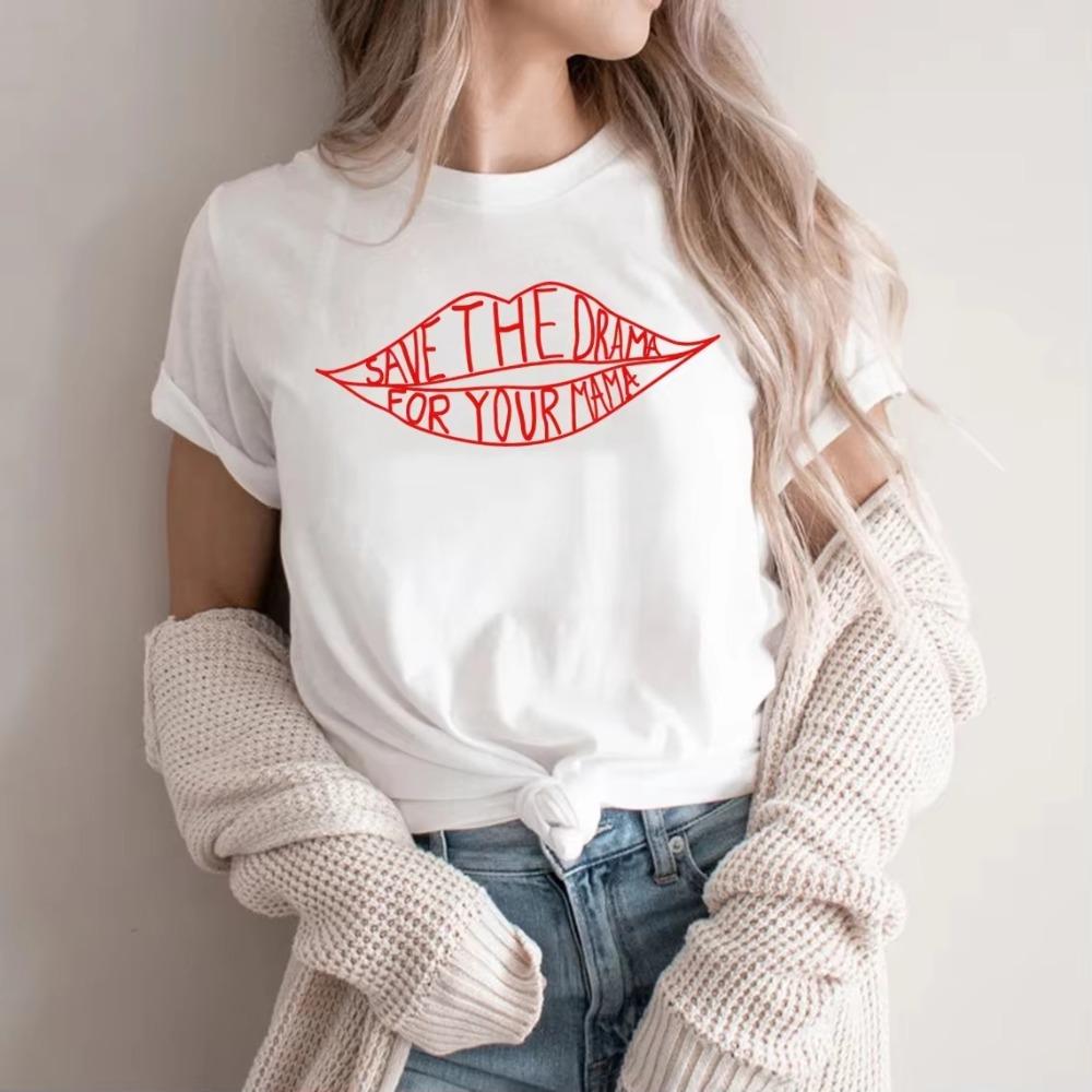 Save The Drama for Your Mama TShirt Friends Tv Show Rachel Green T Shirt Unisex Graphic Tops Mothers Day Tshirts Breathable