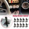 10pcs Toggle Switch Car Flick Dash Light Metal 12 Volt Start Auto Rocker 2 Feet 2 Gears Plus Waterproof Cap Toggle Rocker Switch