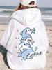 Lady Shark Pattern Hoodie - Fashionable and Versatile Sweatshirt Suitable for Casual Wearing  hoodies women sweatshirt