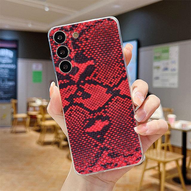 Luxury Soft Case For Samsung Galaxy Note 20 Ultra 10 Plus 8 9 S22 S20 Fe S21 Note10 Lite Phone Cover Gg Snake Skin Pattern Funda