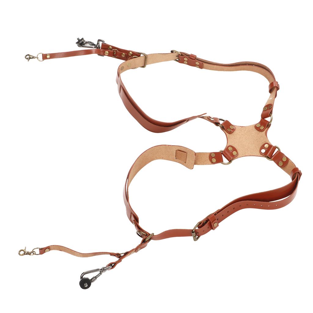 Ремень-разгрузка для камеры кожаный двойной плечевой ремень-разгрузка аксессуары для цифровой камеры зеркальной камеры X-типа,