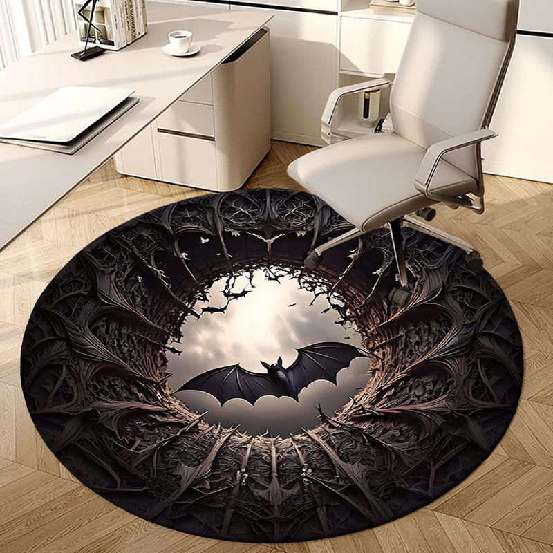 1pc Office Carpet Chair Mats Bat Cave Fantasy Artwork Perfect for Decorating Office Chairs, Living Rooms, Or Bedrooms.YDT080