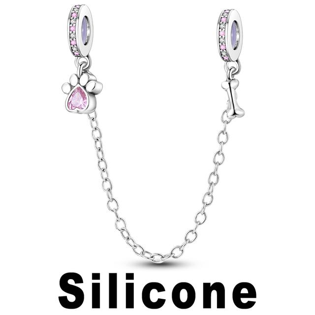 925 Серебряная бусина в виде совы, подходящая для браслета, медовая пчела, подвеска-подвеска со звездой для мальчиков и девочек, подвески-клипсы