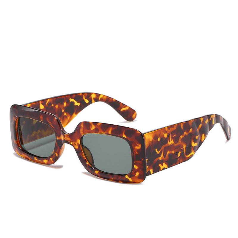 Солнцезащитные очки в квадратной оправе 2021: Европейские и американские дизайнерские солнцезащитные очки с широкими дужками для женщин - Миланская мода