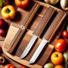 Мини-2 шт. пара портативных кухонных ножей для очистки овощей с пластиковыми ручками для удобного хранения